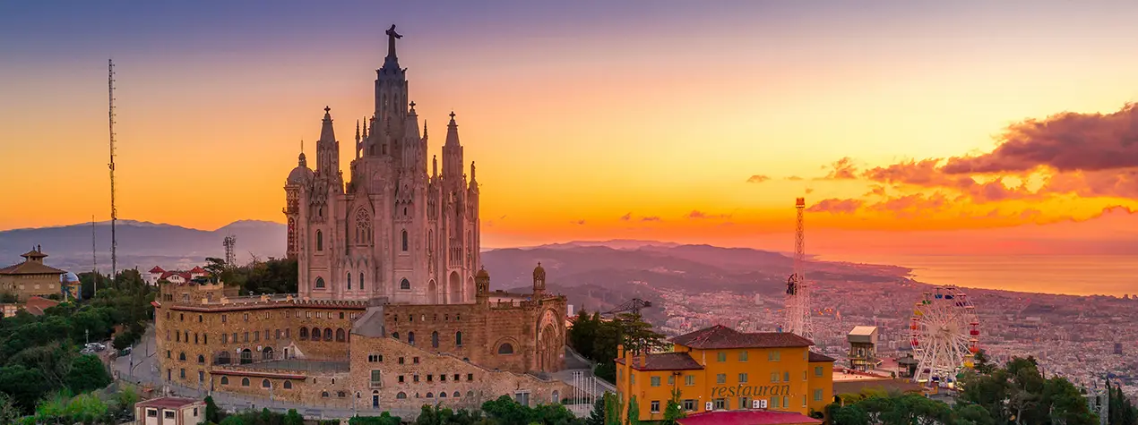 Sunset in Barcelona dmc barcelona