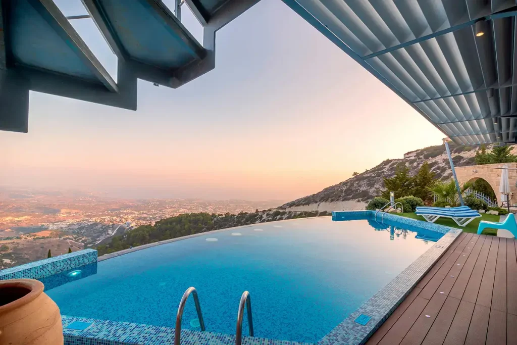 Villa spain view form the pool